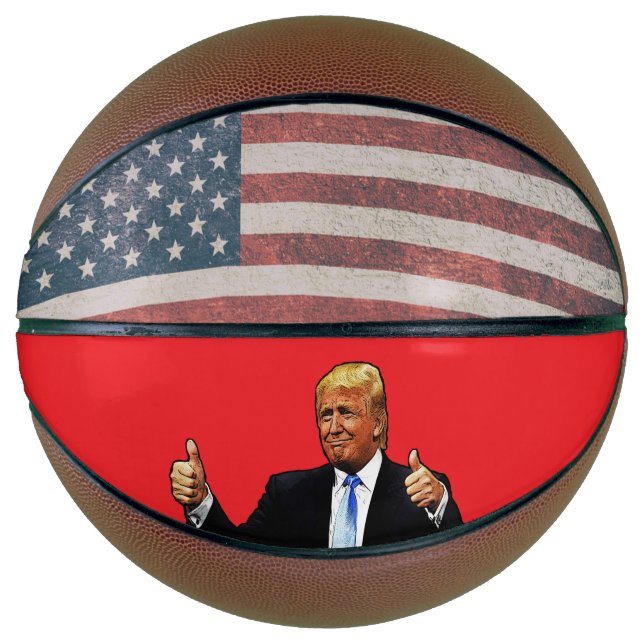 DONALD TRUMP PATRIOTIC Basketball (Front)