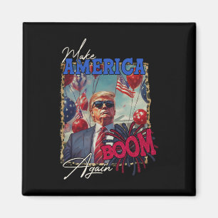 Donald Trump Patriotic Firework Make 4th Of July B Magnet