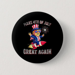 Donald Trump Patriotic Firework Make 4th Of July G 6 Cm Round Badge