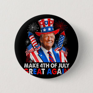 Donald Trump Patriotic Firework Make 4th Of July G 6 Cm Round Badge