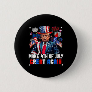 Donald Trump Patriotic Firework Make 4th Of July G 6 Cm Round Badge