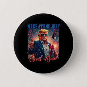 Donald Trump Patriotic Firework Make 4th Of July G 6 Cm Round Badge