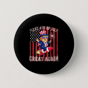 Donald Trump Patriotic Firework Make 4th Of July G 6 Cm Round Badge