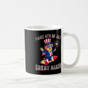 Donald Trump Patriotic Firework Make 4th Of July G Coffee Mug