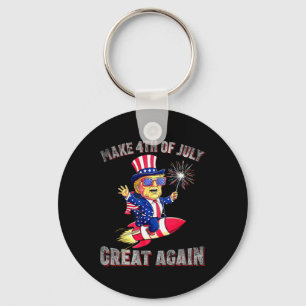 Donald Trump Patriotic Firework Make 4th Of July G Key Ring