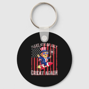 Donald Trump Patriotic Firework Make 4th Of July G Key Ring