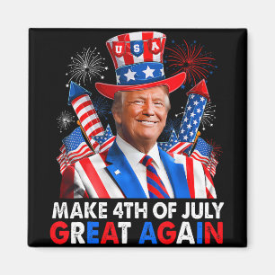 Donald Trump Patriotic Firework Make 4th Of July G Magnet
