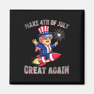 Donald Trump Patriotic Firework Make 4th Of July G Magnet