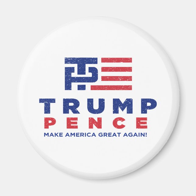 Donald Trump Pence 2016 Election Campaign Magnet (Front)
