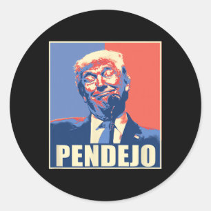 Donald Trump Pendejo Bad For America  Classic Round Sticker