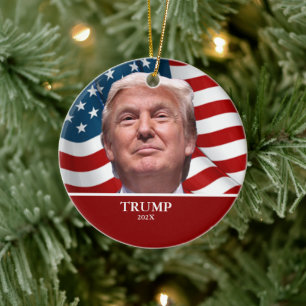 Donald Trump Personalised Name Ceramic Tree Decoration
