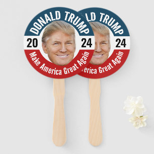 Donald Trump Photo - President 2024 - Parade Hand Fan