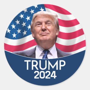 Donald Trump Photo - President Classic Round Sticker
