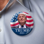 Donald Trump Photo - President - enough said 6 Cm Round Badge<br><div class="desc">A classic design featuring a picture of the man running for president again. He is running in the election for the Republican ticket. Original photograph taken by Gage Skidmore.</div>