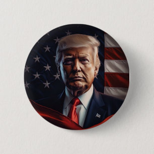 Donald Trump Photo - Presidential 6 Cm Round Badge