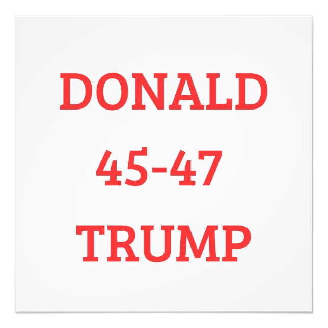 Donald Trump  Photo Print (Front)