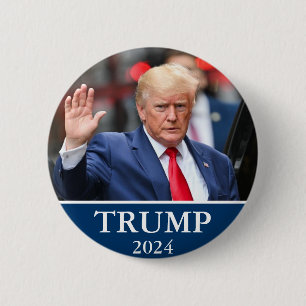 Donald Trump Photo - Trump 2024 6 Cm Round Badge