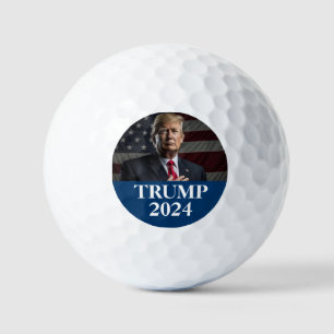 Donald Trump Photo - Trump 2024 Keep America Great Golf Balls