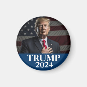 Donald Trump Photo - Trump 2024 Keep America Great Magnet