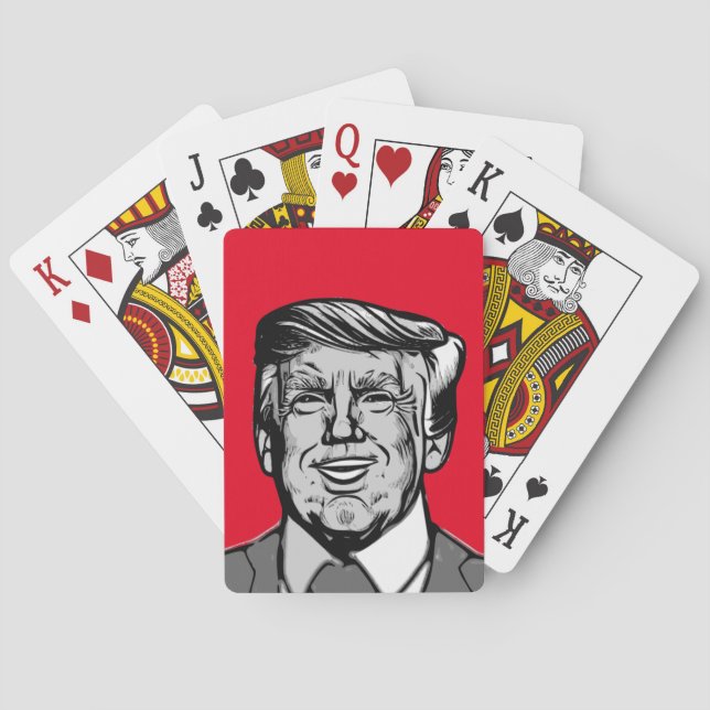 DONALD TRUMP  PLAYING CARDS (Back)