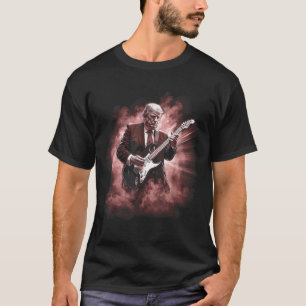 Donald Trump Playing Electric Rock Guitar  T-Shirt