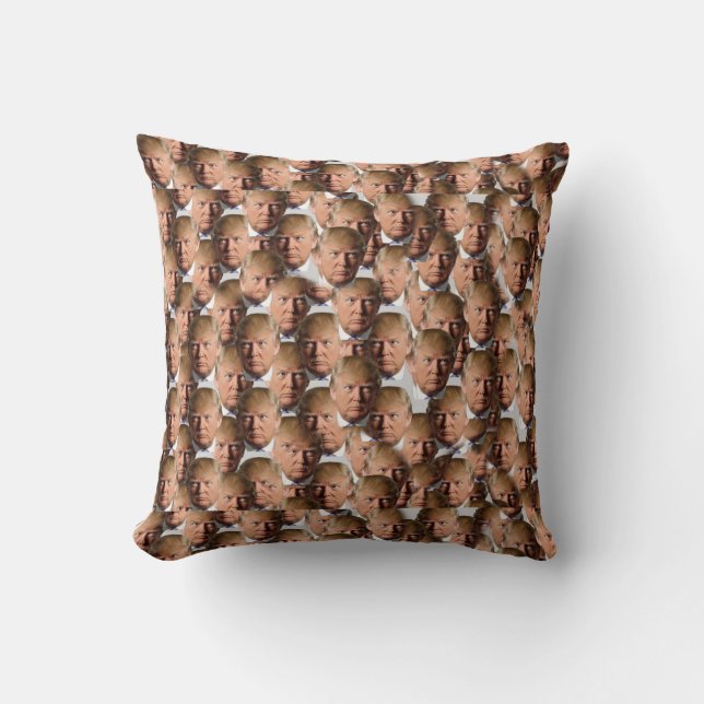 Donald Trump Polyester Throw Pillow 16" x 16" (Front)