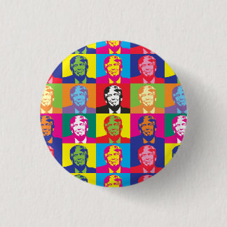 Donald Trump Pop Art Round Pin-Back Button