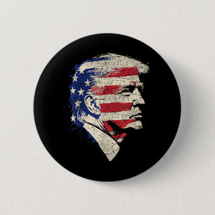 Donald Trump Portrait 6 Cm Round Badge