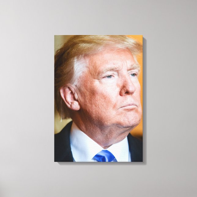 Donald Trump Portrait Canvas Print (Front)