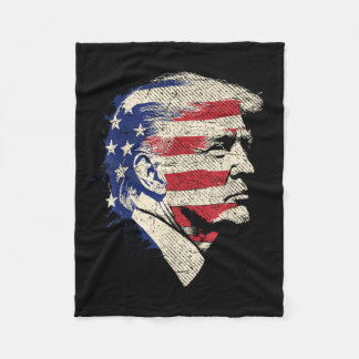 Donald Trump Portrait  Fleece Blanket