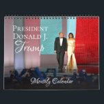 Donald Trump Presidency 2025 Calendar Monthly Wall<br><div class="desc">Celebrate patriotism and American pride with this President Trump Wall Calendar. Makes a lovely gift for a Trump supporter or proud Patriot! Features full-colour photos of Donald Trump and First Lady Melania Trump and first family during various events during the course of the year. Each month's image has been chosen...</div>