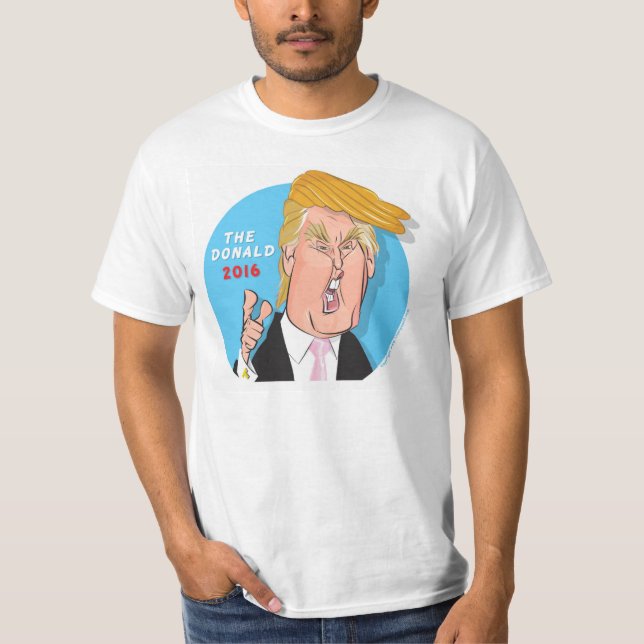 Donald Trump President 2016 Cartoon Tshirt (Front)