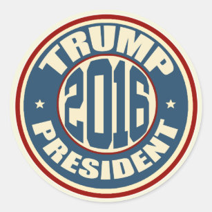 Donald Trump President 2016 Classic Round Sticker