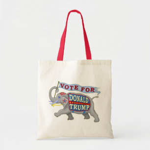 Donald Trump President 2024 Republican Elephant Tote Bag