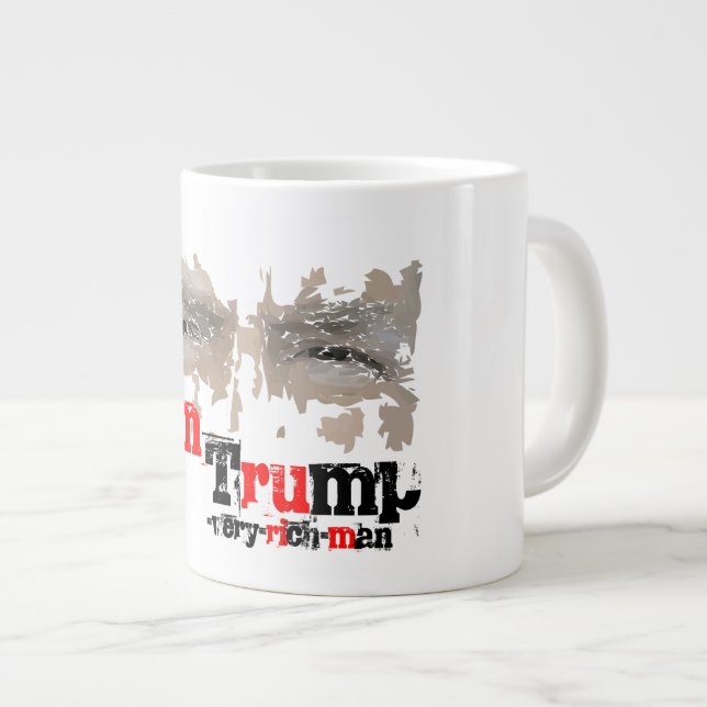 Donald Trump president Make America Great Again Large Coffee Mug (Front Right)