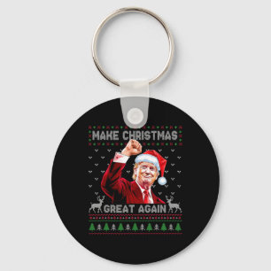 Donald Trump President Make Christmas Great Again  Key Ring