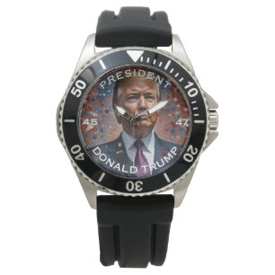 Donald Trump President Modern Portrait Watch