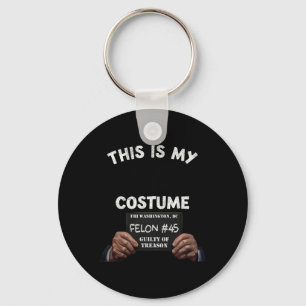 Donald Trump Prison Halloween Costume Key Ring