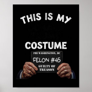 Donald Trump Prison Halloween Costume  Poster