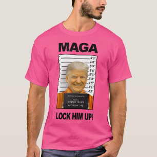 Donald Trump Prison Mugshot Moron 45 T-Shirt