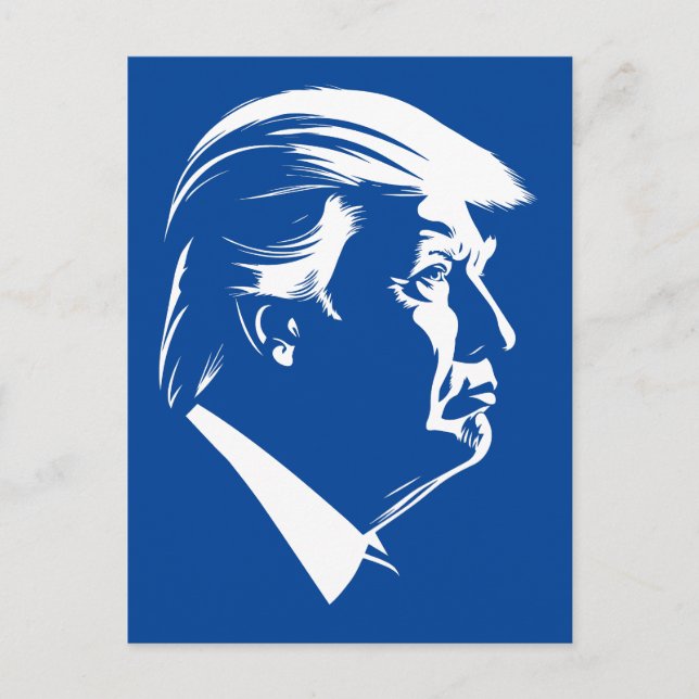 Donald Trump profile portrait Postcard (Front)