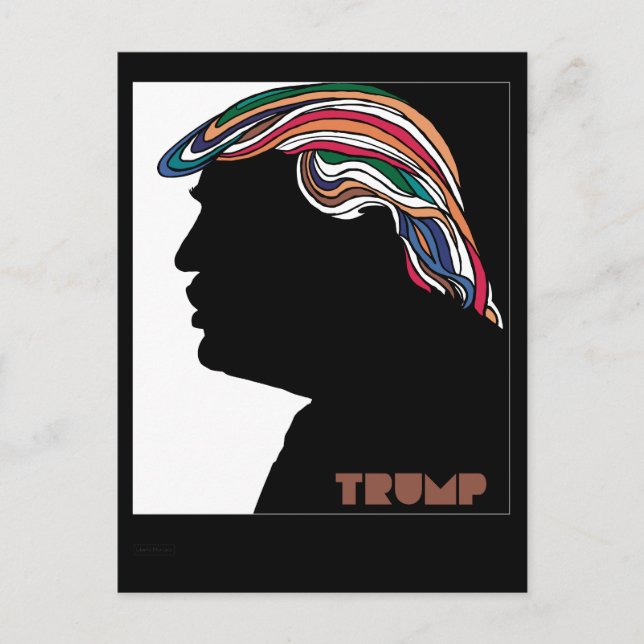 Donald Trump Psychedelic Combover Card (Front)