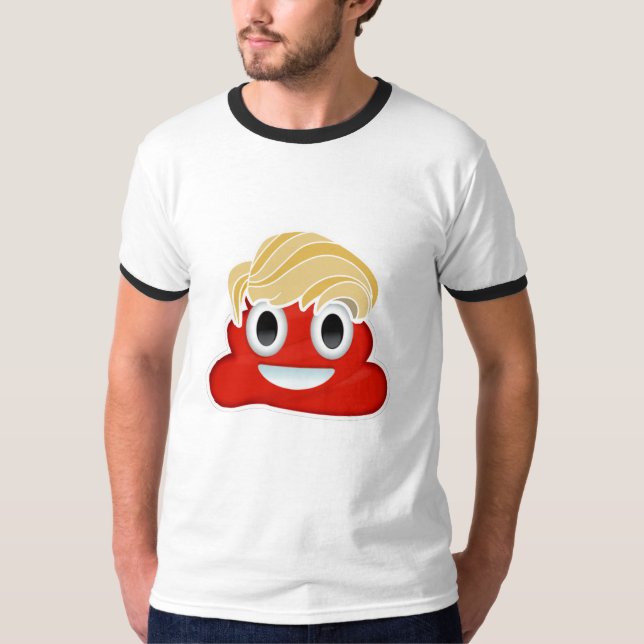 Donald Trump Red Poo - - T-Shirt (Front)