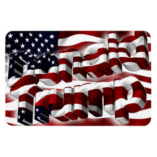 Donald Trump red, white, and blue patriotic magnet