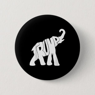Donald Trump Republican Elephant Trump Supporter P 6 Cm Round Badge