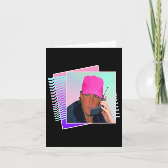 Donald Trump Retro 80s 90s Graphic  Card (Front)