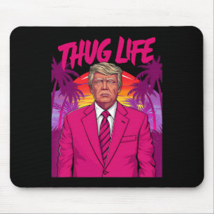 Donald Trump Retro Vintage Vibe Pink Funny Art Art Mouse Pad