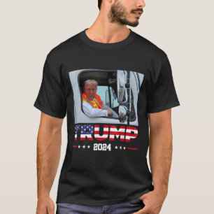 Donald Trump Rides In Garbage Truck 1  T-Shirt