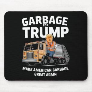 Donald Trump Rides In Garbage Truck 2024 Mouse Pad