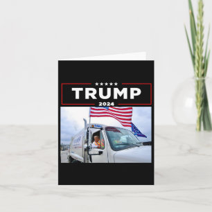 Donald Trump Rides In Garbage Truck Shirt Garbage  Card